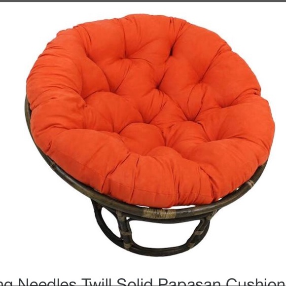 world market other papasan chair cushion burnt orange poshmark